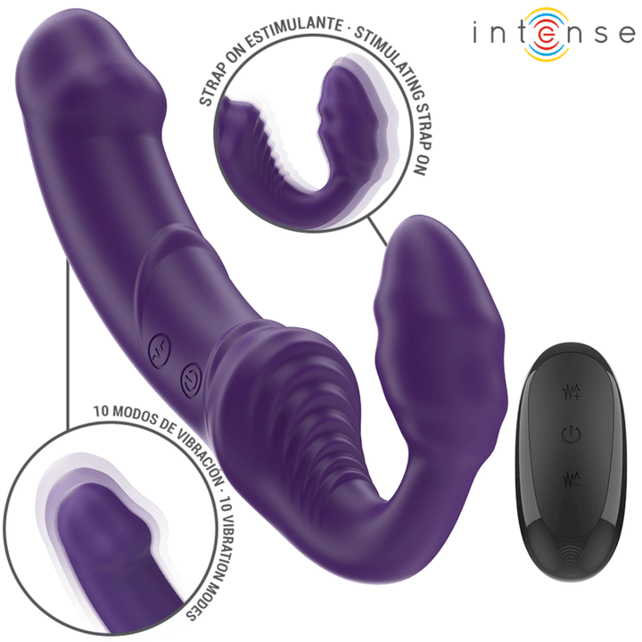 INTENSE - JILL DOPPELVIBRATOR 20 CM LILA FERNBEDIENUNG - INTIM SPACE Online Sexshop