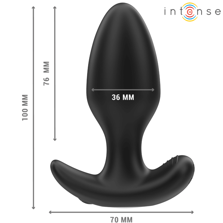 INTENSE - JOEY ANAL PLUG 10 VIBRATIONEN SCHWARZ FERNBEDIENUNG - INTIM SPACE Online Sexshop