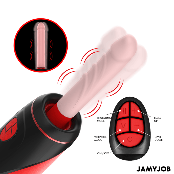 JAMYJOB - PYSTON BASE AUTOMATISCHER MASTURBATOR MIT FERNBEDIENUNG - INTIM SPACE Online Sexshop