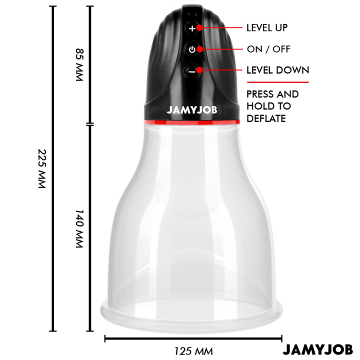 JAMYJOB - XPAND LITE AUTOMATISCHE HODENPUMPE - SAUGSTUFEN GRAU - INTIM SPACE Online Sexshop