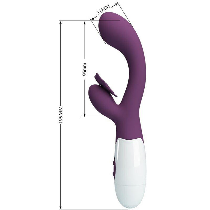 PRETTY LOVE - BUTTERFLY KISS RABBIT VIBRATOR - G-SPOT STIMULATOR LILA - INTIM SPACE Online Sexshop