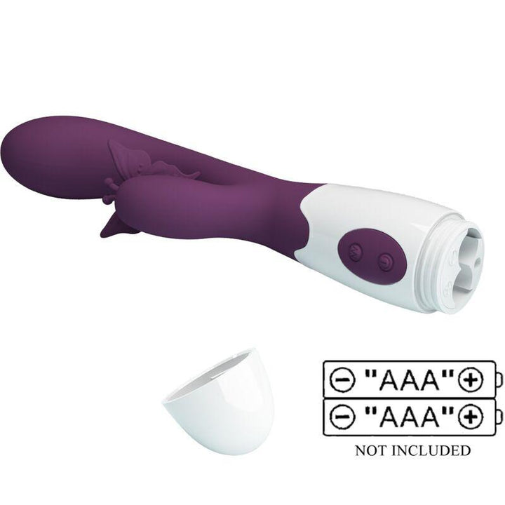 PRETTY LOVE - BUTTERFLY KISS RABBIT VIBRATOR - G-SPOT STIMULATOR LILA - INTIM SPACE Online Sexshop