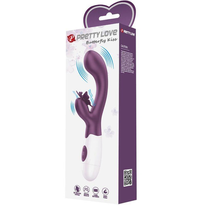 PRETTY LOVE - BUTTERFLY KISS RABBIT VIBRATOR - G-SPOT STIMULATOR LILA - INTIM SPACE Online Sexshop