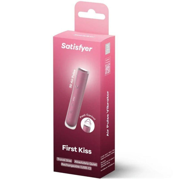 SATISFYER - FIRST KISS WAVE KLITORIS-STIMULATOR GRANAT - INTIM SPACE Online Sexshop