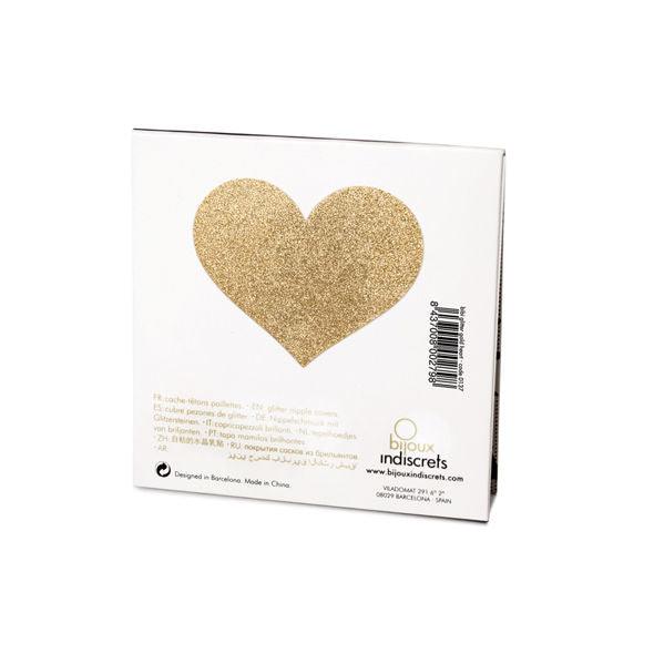 BIJOUX - INDISCRETS FLASH GOLDEN HEART NIPPELABDECKUNGEN - INTIM SPACE Online Sexshop