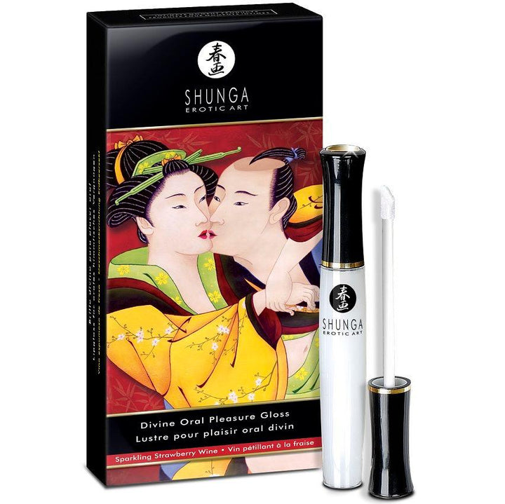 SHUNGA -GÖTTLICHER LIPGLOSS ERDBEERE - CAVA - INTIM SPACE Online Sexshop