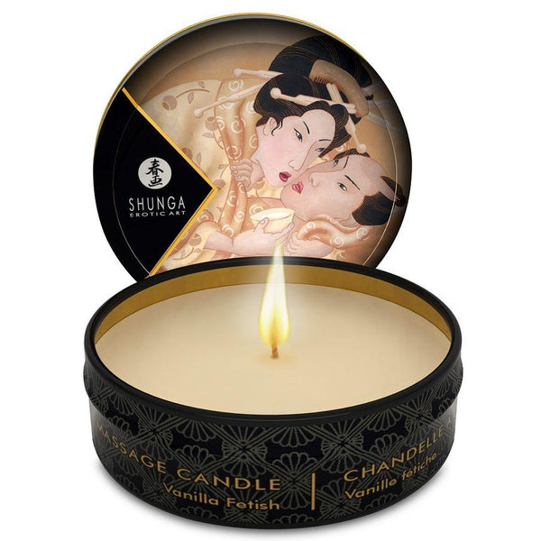 SHUNGA - MINI CARESS BY CANDELIGHT VANILLE MASSAGEKERZE 30 ML - INTIM SPACE Online Sexshop