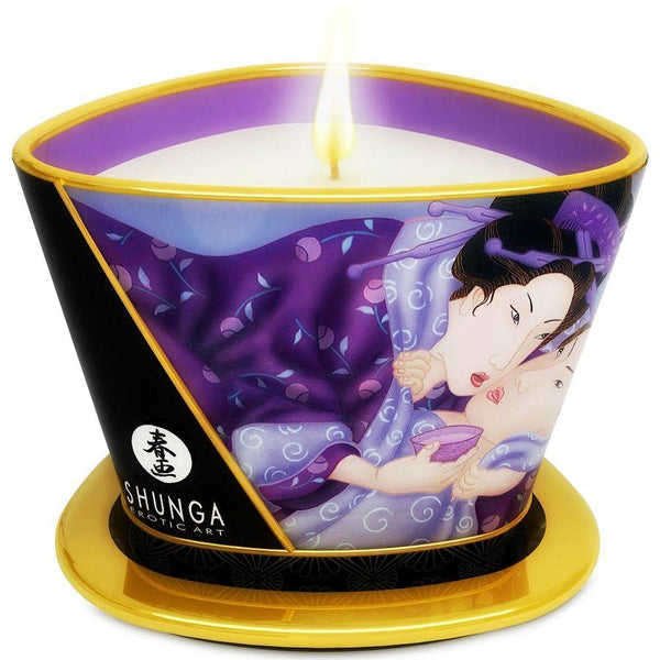 SHUNGA - MINI CARESS BY CANDELIGHT EXOTISCHE FRÜCHTE MASSAGEKERZE 170 ML - INTIM SPACE Online Sexshop