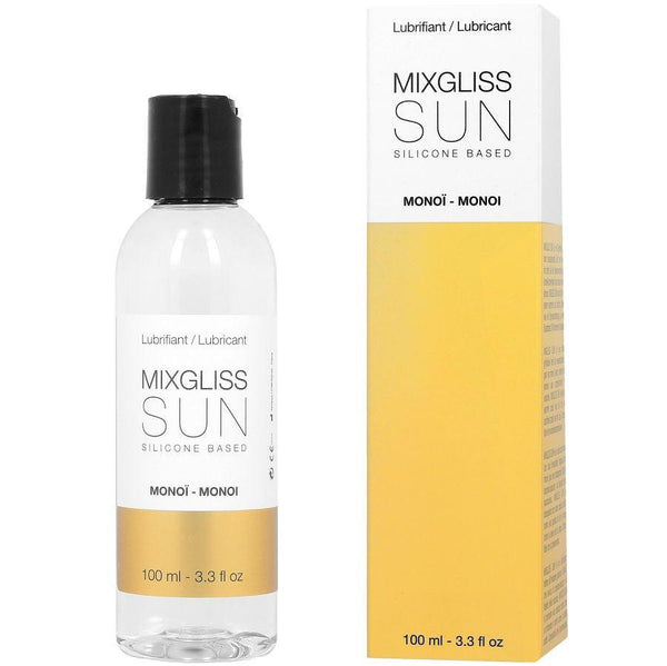 MIXGLISS - SCHMIERMITTEL AUF SILIKONBASIS AROMA MONOI 100ML - INTIM SPACE Online Sexshop