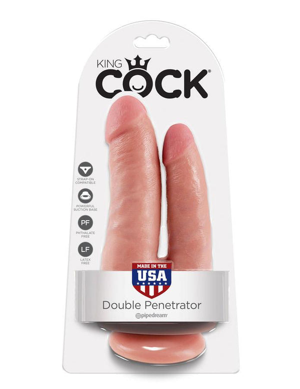 KING COCK - DOUBLE PENETRATOR FLEISCH - INTIM SPACE Online Sexshop