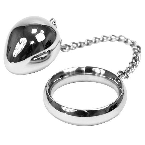 METAL HARD - COCKRING 45MM - KETTE MIT METALLKUGEL - INTIM SPACE Online Sexshop