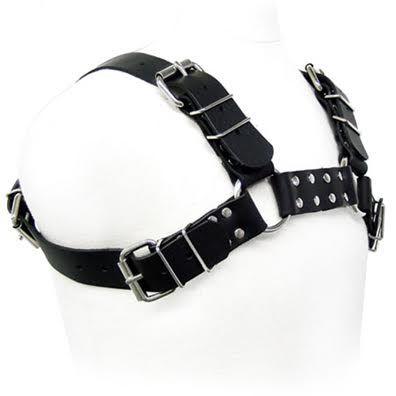 LEATHER BODY - SCHWARZ BULL DOG HARNESS - INTIM SPACE Online Sexshop