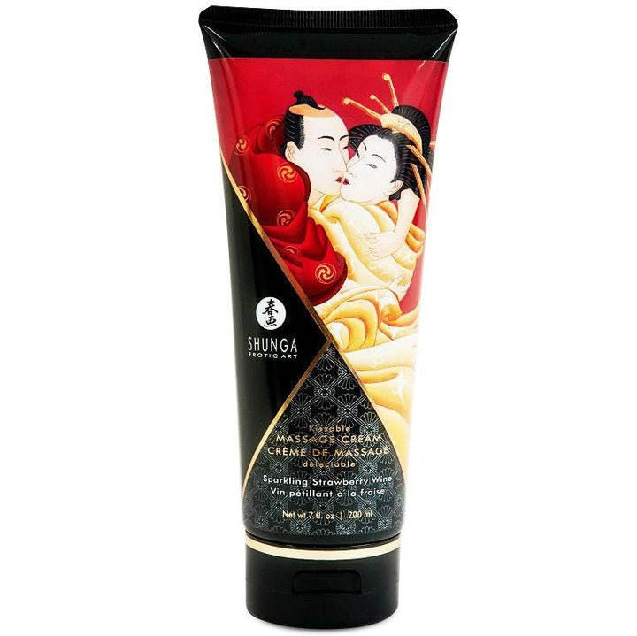 SHUNGA - ERDBEER-CAVA-MASSAGECREME 200 ML - INTIM SPACE Online Sexshop