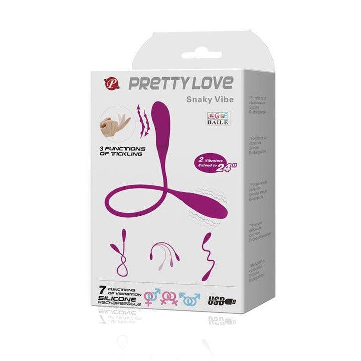 PRETTY LOVE - SMART - SNAKY VIBE VIBRATOR 7V - 3 TICKLING - INTIM SPACE Online Sexshop