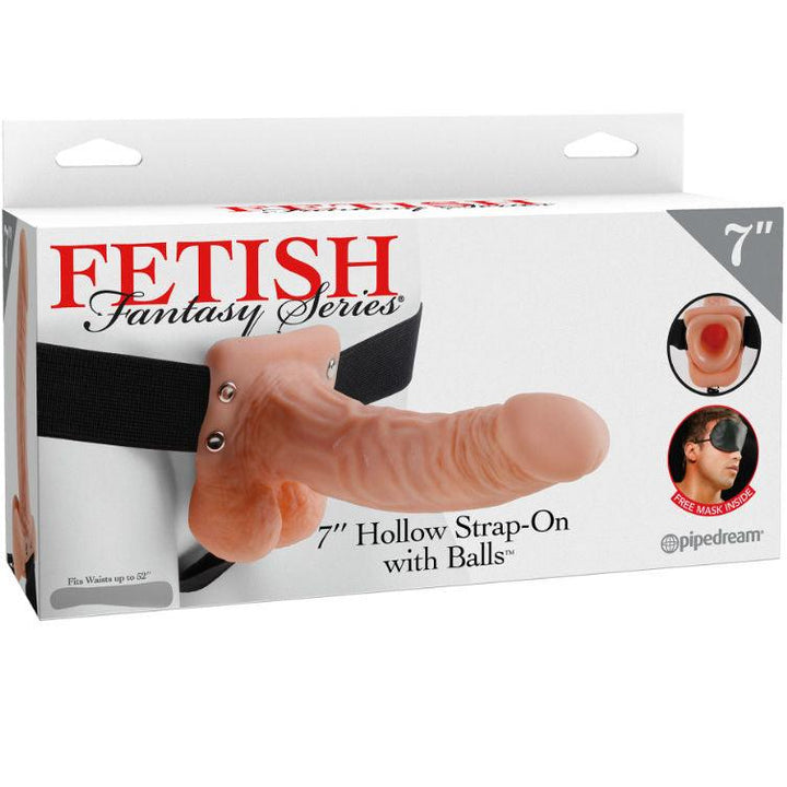 FETISH FANTASY SERIES - 7 HOHL STRAP-ON MIT BLLEN 17,8 CM FLEISCH - INTIM SPACE Online Sexshop