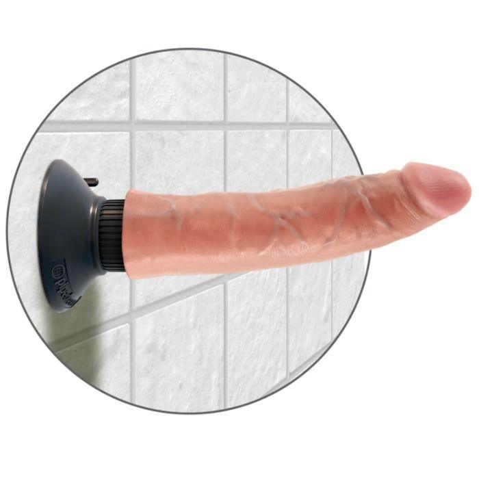 KING COCK - VIBRATORDILDO 17.78 CM NATÜRLICH - INTIM SPACE Online Sexshop