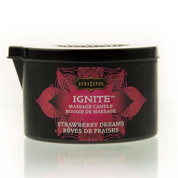 KAMASUTRA - STRAWBERRY DREAMS MASSAGEKERZE 170 GR - INTIM SPACE Online Sexshop