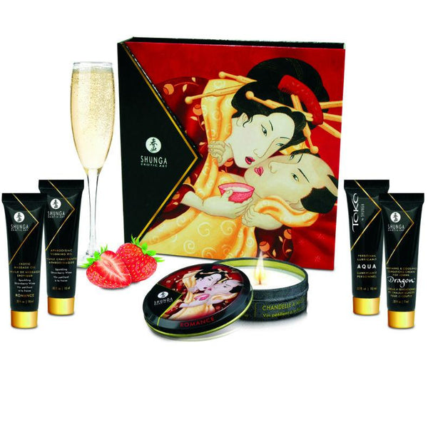 SHUNGA - GEHEIMES GEISHA-ERDBEER- UND CAVA-KIT - INTIM SPACE Online Sexshop