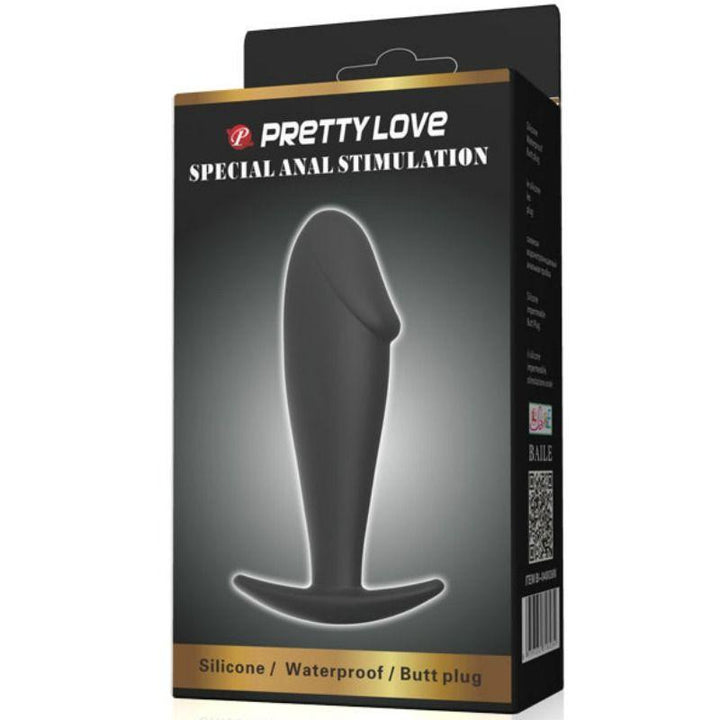 PRETTY LOVE - ANAL PLUG SILIKON PENISFORM SCHWARZ - INTIM SPACE Online Sexshop