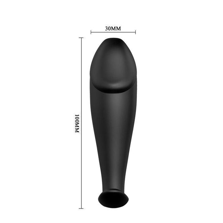 PRETTY LOVE - SILIKON ANAL PLUG PENIS FORM UND 12 VIBRATIONSMODI SCHWARZ - INTIM SPACE Online Sexshop