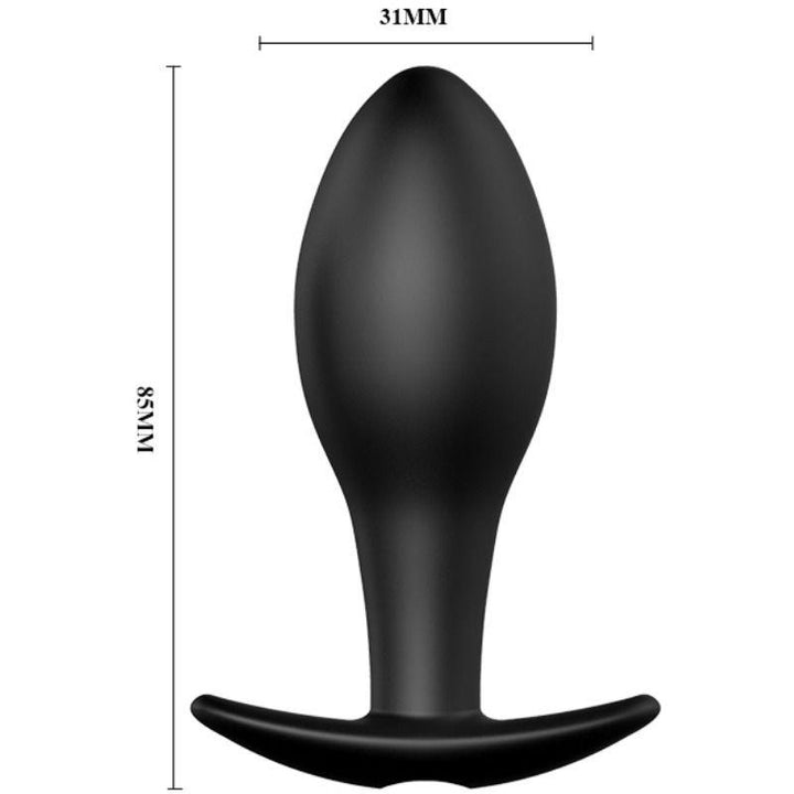 PRETTY LOVE - ANAL PLUG ANKERFORM SILIKON 12 VIBRATIONSMODI SCHWARZ - INTIM SPACE Online Sexshop