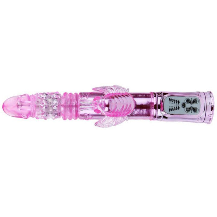 BAILE - WIEDERAUFLADBARER VIBRATOR MIT ROTATION UND POCHENDEN SCHMETTERLINGSSTIMULATOR - INTIM SPACE Online Sexshop