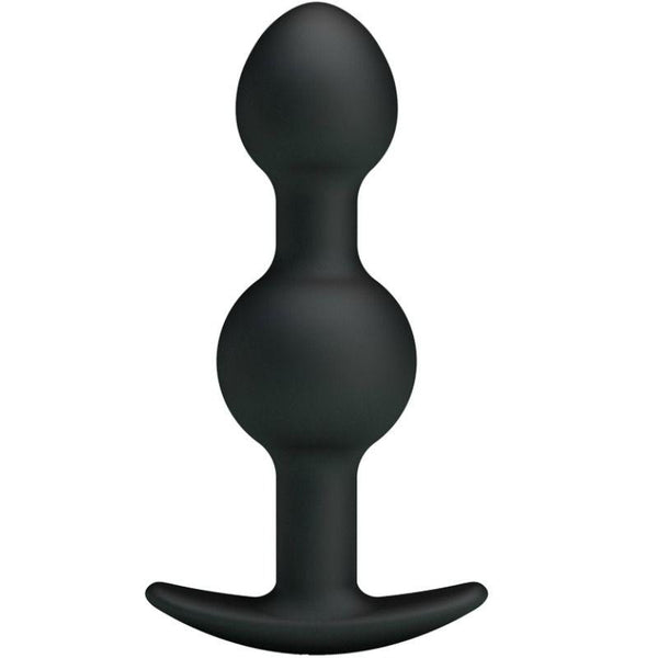 PRETTY LOVE - SILIKON ANALKUGELN MIT SPEZIELLER STIMULATION 10.3 CM SCHWARZ - INTIM SPACE Online Sexshop