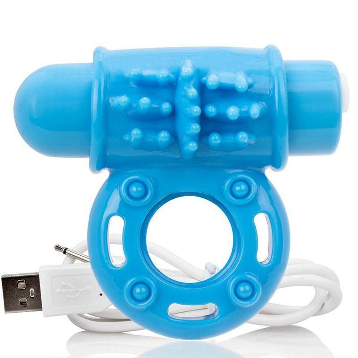 SCREAMING - - BLAU WIEAUFLADBARER VIBRATOR WOW-RING - INTIM SPACE Online Sexshop