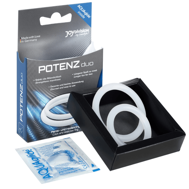 JOYDIVISION POTENZDUO - RINGE WEISS - M - INTIM SPACE Online Sexshop