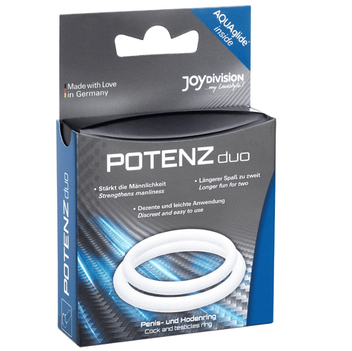 JOYDIVISION POTENZDUO - RINGE WEISS - M - INTIM SPACE Online Sexshop