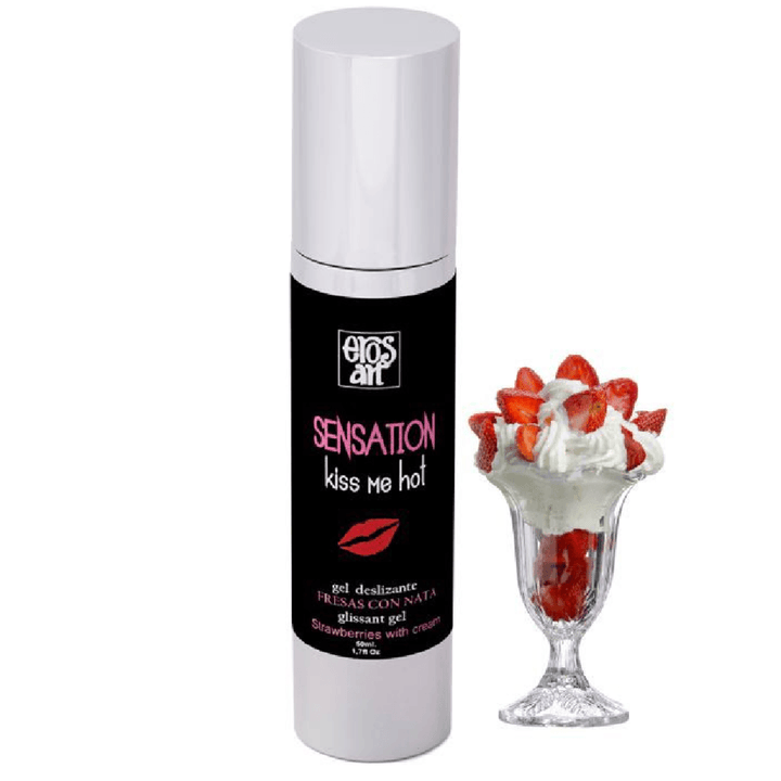 EROS-ART - SENSATTION NATÜRLICHES SCHMIERMITTEL ERDBEER MIT CREME 50 ML - INTIM SPACE Online Sexshop