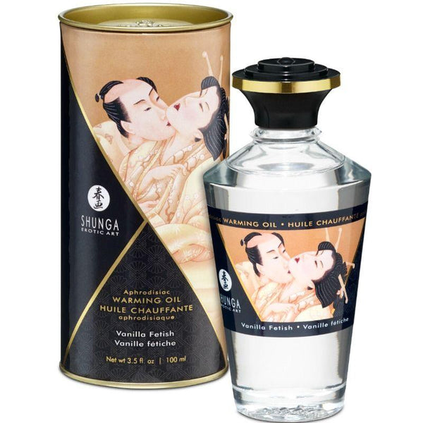 SHUNGA - FETISCH VANILLE-GESCHMACK WÄRMEEFFEKT-MASSAGEÖL 100 ML - INTIM SPACE Online Sexshop