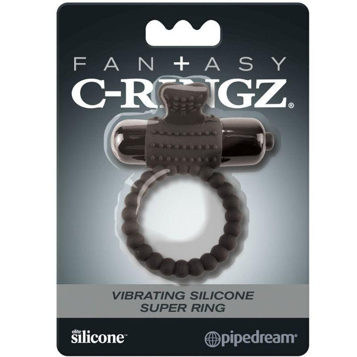 FANTASY C-RINGZ - SCHWARZER VIBRATIONSRING AUS SILIKON - INTIM SPACE Online Sexshop