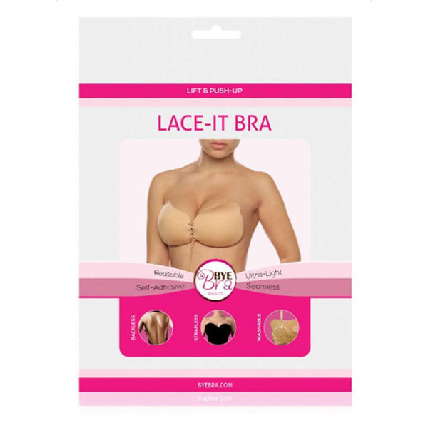 BYE-BRA - LACE-IT ENHANCEMENT PUSH-UP BEIGE CUP A - INTIM SPACE Online Sexshop