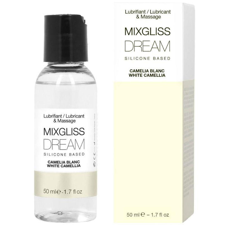 MIXGLISS - DREAM WHITE CAMELIA SILIKON-SCHMIERMITTEL 50 ML - INTIM SPACE Online Sexshop