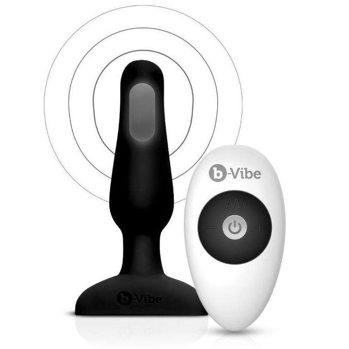 B-VIBE - NOVICE ANAL-STECKER MIT FERNBEDIENUNG SCHWARZ - INTIM SPACE Online Sexshop