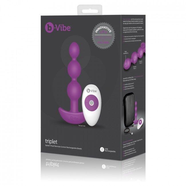 B-VIBE - TRIPLET ANAL FERNBEDIENUNGSPERLEN ROSA - INTIM SPACE Online Sexshop