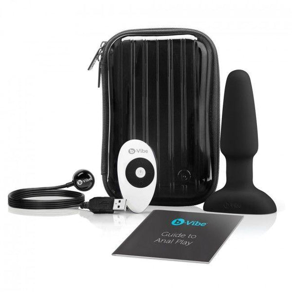 B-VIBE - RIMMING FERNBEDIENUNG ANAL PLUG - SCHWARZ - INTIM SPACE Online Sexshop