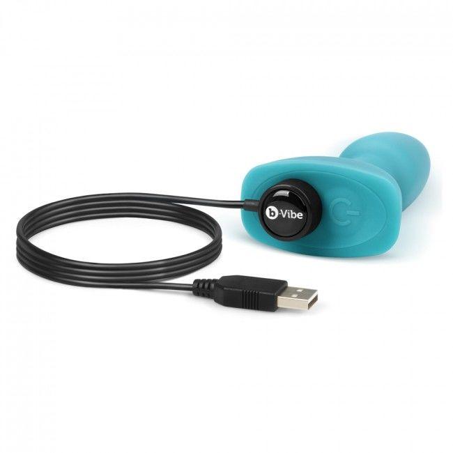 B-VIBE - RIMMING ANALPLUG MIT FERNBEDIENUNG, PETITE TEAL - INTIM SPACE Online Sexshop