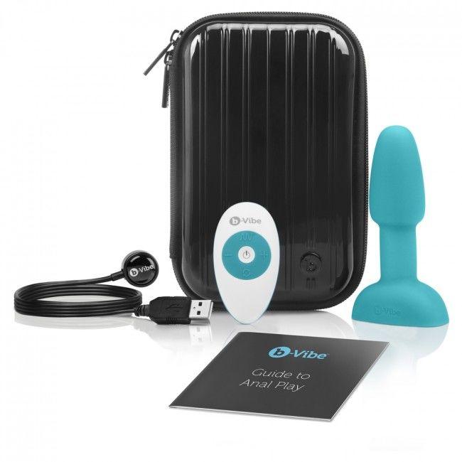 B-VIBE - RIMMING ANALPLUG MIT FERNBEDIENUNG, PETITE TEAL - INTIM SPACE Online Sexshop