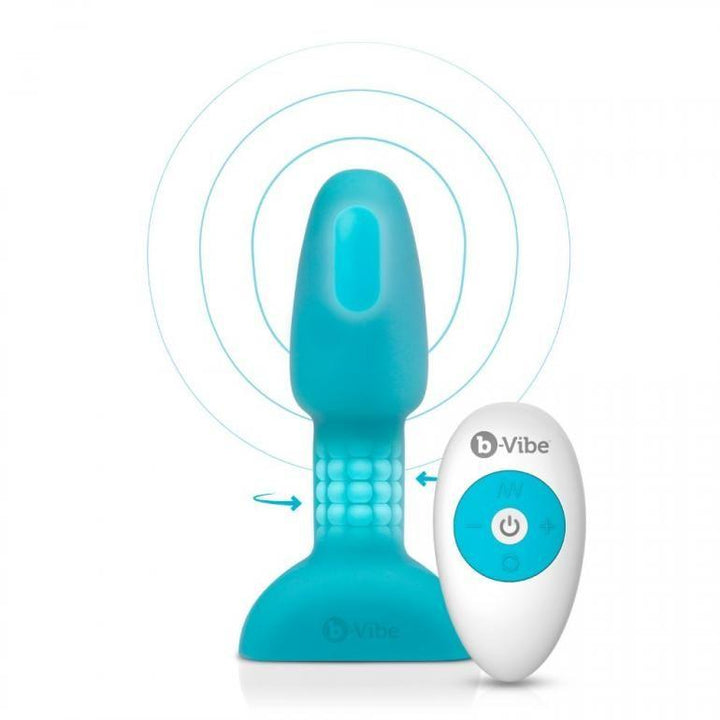 B-VIBE - RIMMING ANALPLUG MIT FERNBEDIENUNG, PETITE TEAL - INTIM SPACE Online Sexshop