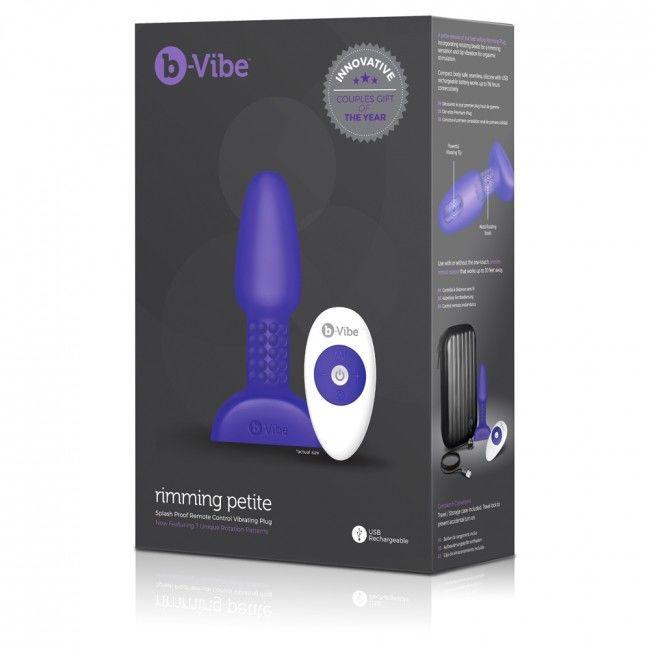 B-VIBE - RIMMING ANALPLUG MIT FERNBEDIENUNG PETITE FLIEDER - INTIM SPACE Online Sexshop