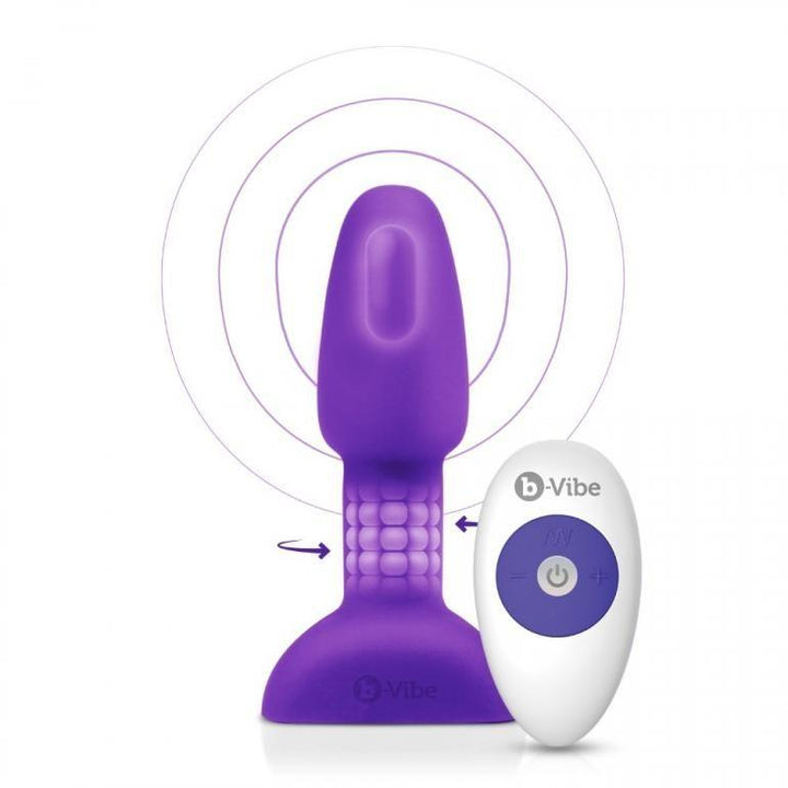 B-VIBE - RIMMING ANALPLUG MIT FERNBEDIENUNG PETITE FLIEDER - INTIM SPACE Online Sexshop