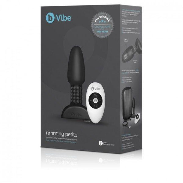 B-VIBE - RIMMING ANALPLUG MIT FERNBEDIENUNG PETITE SCHWARZ - INTIM SPACE Online Sexshop