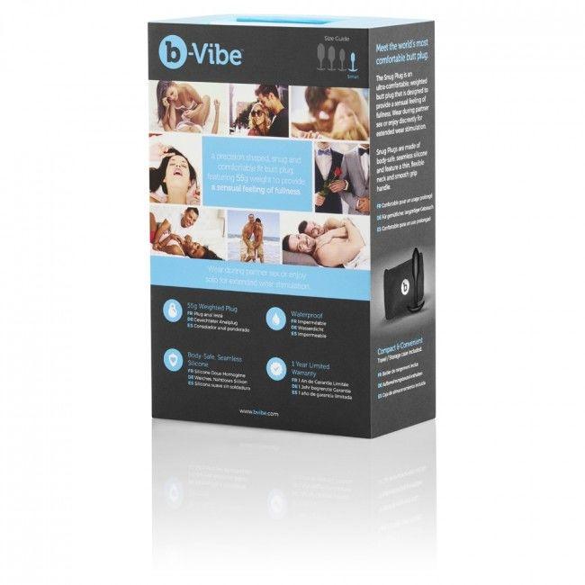 B-VIBE - SNUG PLUG - SCHWARZ - INTIM SPACE Online Sexshop