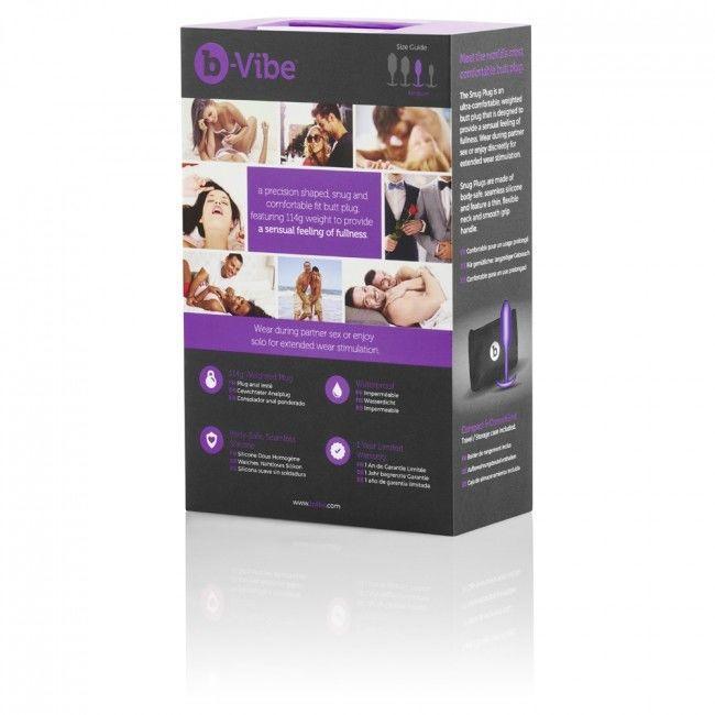 B-VIBE - SNUG ANAL PLUG - FLIEDER - INTIM SPACE Online Sexshop