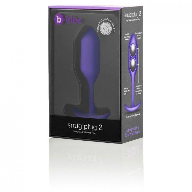 B-VIBE - SNUG ANAL PLUG - FLIEDER - INTIM SPACE Online Sexshop