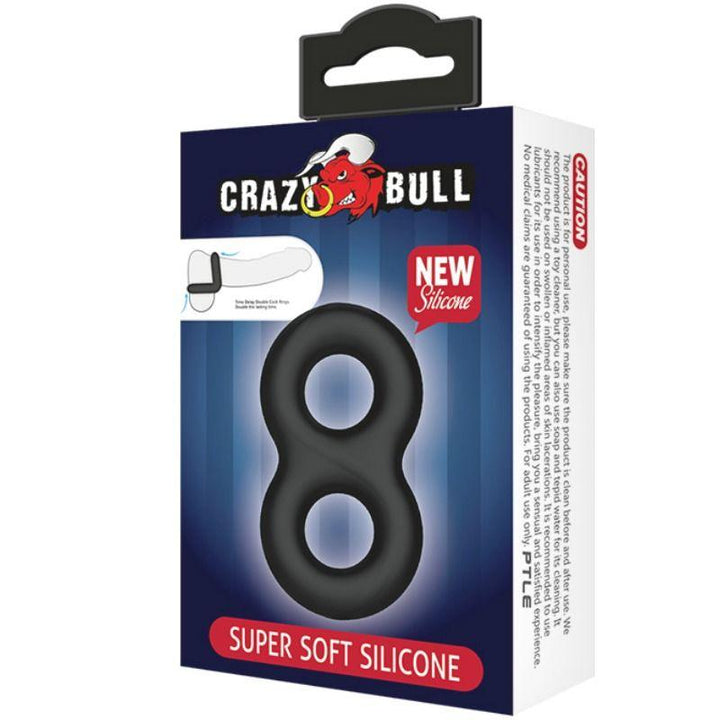 CRAZY BULL - DOPPELTER MEDIZINISCHER SILIKONRING - INTIM SPACE Online Sexshop