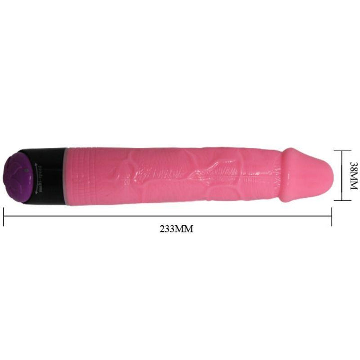 BAILE - BUNTER SEX REALISTISCHER VIBRATOR ROSA 23 CM - INTIM SPACE Online Sexshop