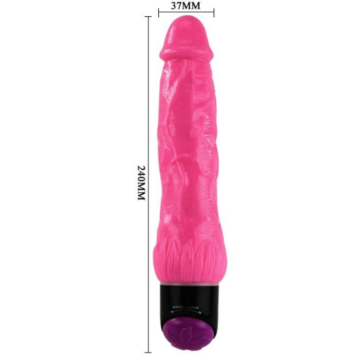 BAILE - BUNTER SEX REALISTISCHER VIBRATOR ROSA 24 CM - INTIM SPACE Online Sexshop